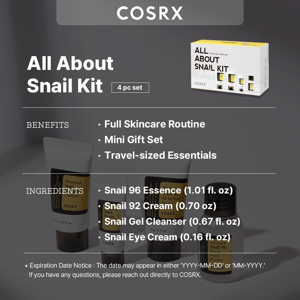 COSRX All About Snail Kit 4 Step