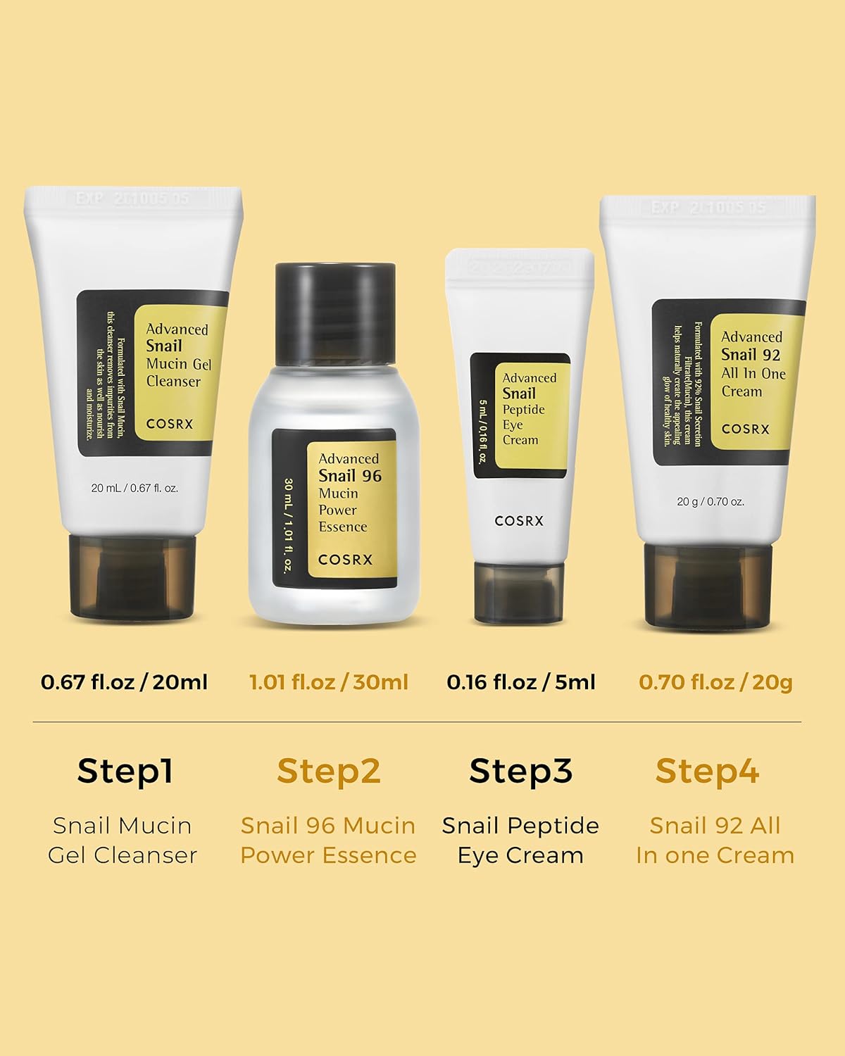 COSRX All About Snail Kit 4 Step