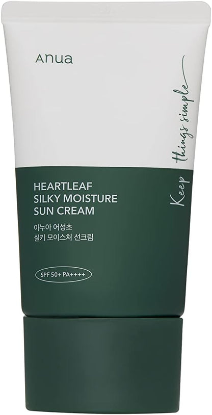 Anua Heartleaf Silky Moisture Sun Cream 50ml