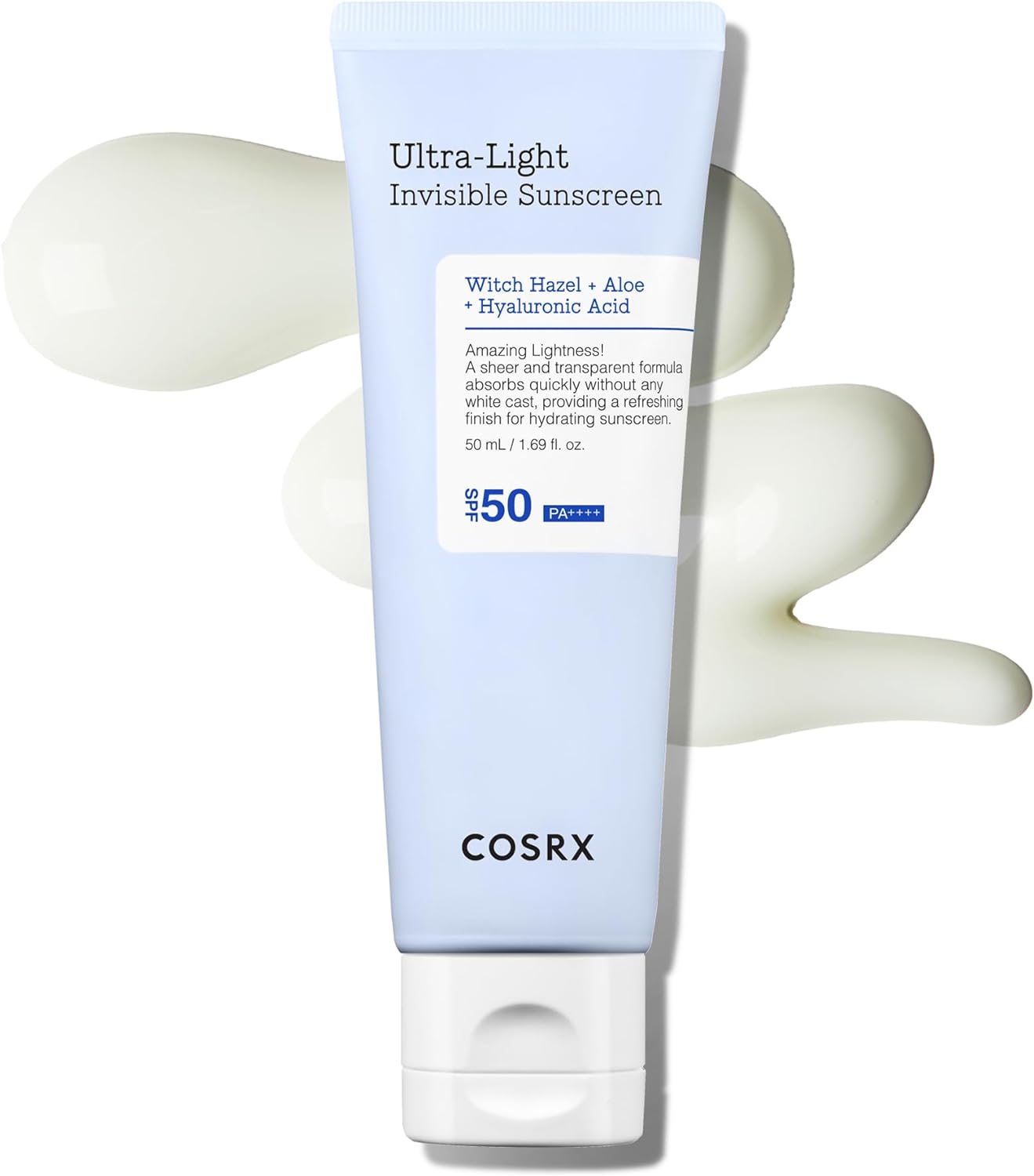 COSRX Ultra-Light Invisible Sunscreen With Witch Hazel + Aloe + Hyaluronic Acid SPF50 PA++++ 50ml