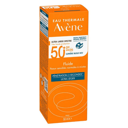 Eau Thermale Avene Very High Protection Fluid Fragrance-Free SPF 50+ 50ml