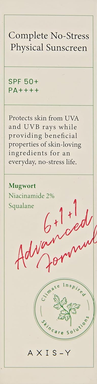 AXIS-Y Complete No Stress Physical Sunscreen SPF50+ 50ml