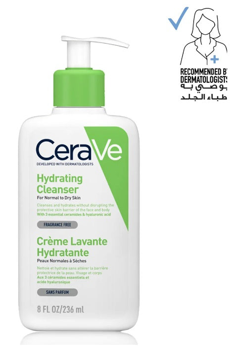 CeraVe Hydrating Cleanser For Normal to Dry Skin 236ml